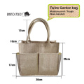 Cyrus 2020# Novo estilo Double Wheat Straw Handle incluem bolsa de ferramentas de conjunto de jardim de aço de aço